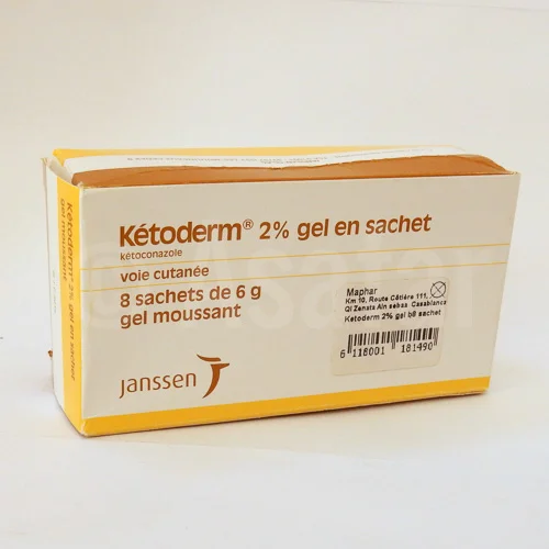 KETODERM 2%, 120 mg, 8 sach dose 6 g – Fiche médicament