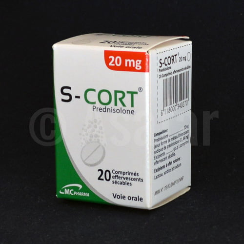 S-Cort, 20 Mg, 20 Cp Eff Séc – Asafar.net.أسافار